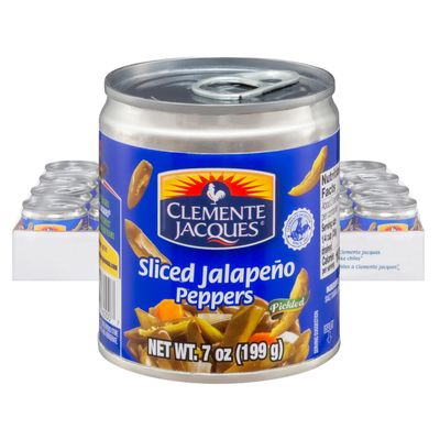 Clemente Jacques Sliced Jalapeo Peppers, 7 oz (Pack of 24)