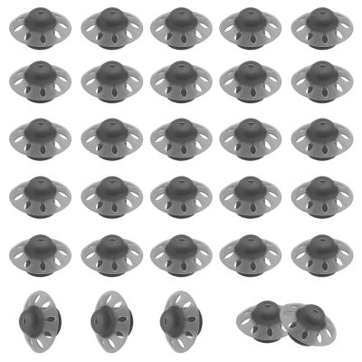 30Packs- Hearing Aid Domes Open Oticon Hearing Aid Domes Middle Size Compatible with Phonak Marvel & Paradise RIC BTE Models SDS 4.0-Black