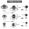 30Packs- Hearing Aid Domes Open Oticon Hearing Aid Domes Middle Size Compatible with Phonak Marvel & Paradise RIC BTE Models SDS 4.0-Black view 2