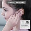 6Counts-Resound Hearing Aid Domes Sure Fit Hearing Aids Tulip Domes for Standard Receiver BTE Open Fit Hearing Amplifier Ear Tips Replacement Starkey Hearing Aid Wax Guards-3Black+3White view 3