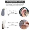 6Counts-Resound Hearing Aid Domes Sure Fit Hearing Aids Tulip Domes for Standard Receiver BTE Open Fit Hearing Amplifier Ear Tips Replacement Starkey Hearing Aid Wax Guards-3Black+3White view 4