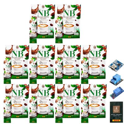 SHIPPING BY DHL 7 Sachets/Pack NB Coffee Kru Beer Coffee Snack Delicious Good Shape Set 10 Pcs By Beautygoodshop [Get Free For You Beauty Gifts]
