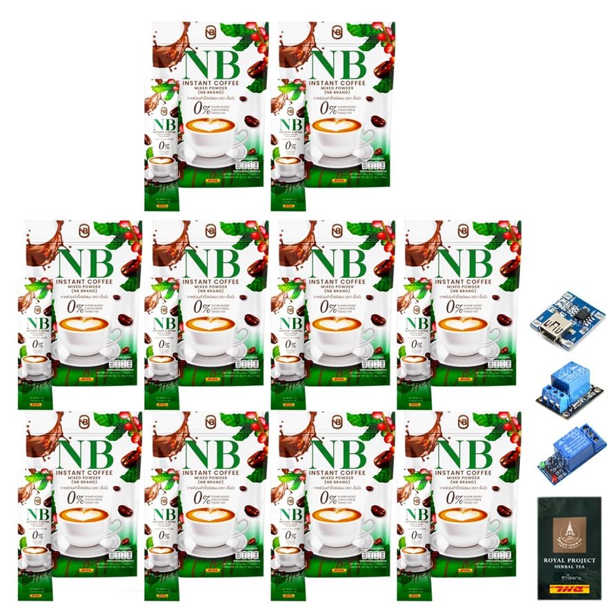 SHIPPING BY DHL 7 Sachets/Pack NB Coffee Kru Beer Coffee Snack Delicious Good Shape Set 10 Pcs By Beautygoodshop [Get Free For You Beauty Gifts]