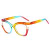 bullabulling Stylish Cat Eye Reading Glasses for Women Pearl Designer Blue Light Blocking Readers (rainbow, 1.25, multiplier_x) view 1