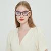 bullabulling Stylish Cat Eye Reading Glasses for Women Pearl Designer Blue Light Blocking Readers (rainbow, 1.25, multiplier_x) view 3