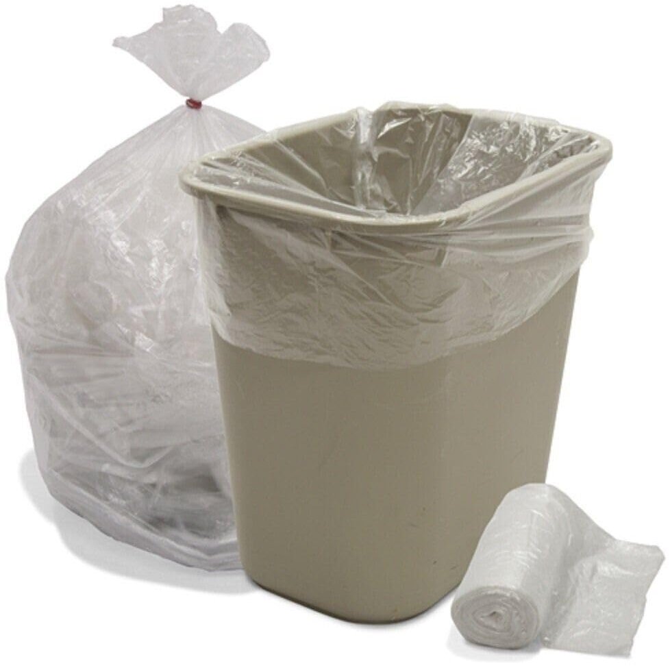 20-30 Gallon Trash Can Liner, Clear, 10 Micron - 500/Case