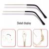 1 Pair Metal Frame Arms Legs Replacement Temple Arm for Eyewear Eyeglasses, Golden view 4