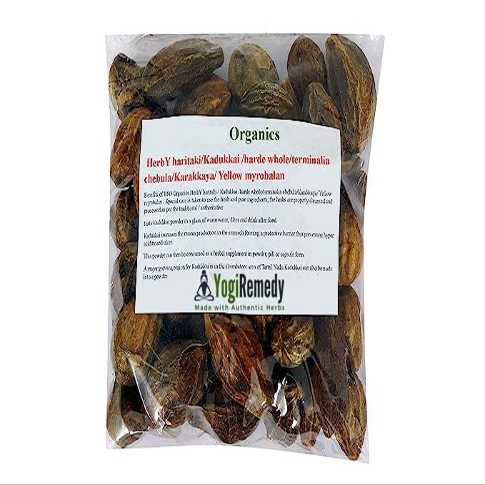 BlueQueen HerbY haritaki/Ink Nut/Kadukkai/harde whole/terminalia chebula/Karakkaya/Yellow myrobalan- 50g