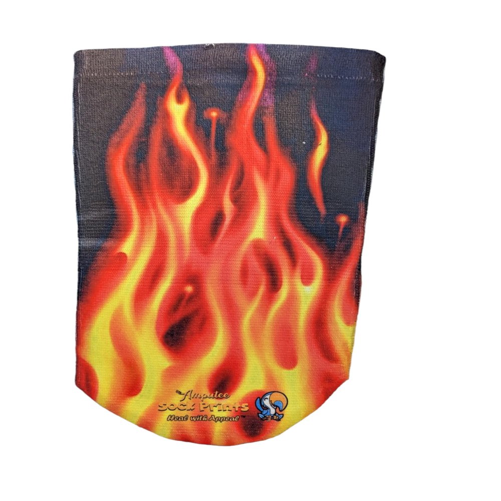 Amputee Sock BTKA, Flames V2, 3PLY Amputee Stump Sock
