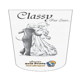 Heal with Appeal Amputee stump sock, Classy Fur Sure Fancy Poodle, 3Ply stump sock