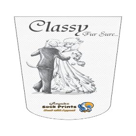 Heal with Appeal Amputee stump sock, Classy Fur Sure Fancy Poodle, 3Ply stump sock