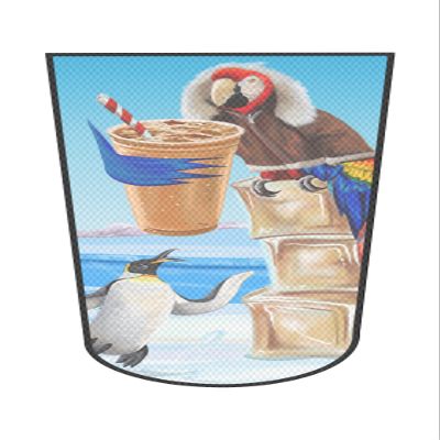 Amputee Stump Sock, Macaw with Parker and Penguin, 3Ply Stump Sock