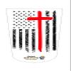 Amputee stump sock, American Flag with Cross V1, 3Ply stump sock view 1