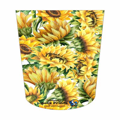 Heal with Appeal Amputee stump sock, Sunflower Bunch V3, 3PLY shrinker sock