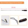4 Pack Telescoping Magnet Pick-up Tool Set - Retrieving Pickup ToolsExtendable Pick Up ToolsBendable Spring Magnet StickFlexible Extra Long Reach Bendable Curve Grabber with 4 Claws view 3
