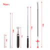 4 Pack Telescoping Magnet Pick-up Tool Set - Retrieving Pickup ToolsExtendable Pick Up ToolsBendable Spring Magnet StickFlexible Extra Long Reach Bendable Curve Grabber with 4 Claws view 4