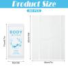 Treela 300 Pcs Large Body Wipes Bulk Deodorant Travel Size for Homeless Care Package Supplies Individually Wrapped Adults Bathing No Rinse Wet Wipes Men Women Hygiene Items(7.09" X 9.84",White) view 2