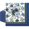 AnyDesign 80 Pack Navy Blue Floral Paper Napkins Blue White Flower Disposable Luncheon Napkins Gold Frame Dessert Dinner Hand Napkin for Home Kitchen Wedding Birthday Baby Shower, 6.5 x 6.5 Inch view 1