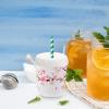 100pcs Disposable Paper Cup Lids Drink Covers for Hot Cold Beverages Straw for Travel Restaurants and Home Use view 3