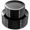 PULOTE 100PCS Black Plastic Plates Disposable - Premium Heavy Duty 50 Black Dinner, 50 Dessert/Salad Plates - Ideal for Party, Halloween view 1