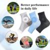 Cyxunand Upgraded Neuropathy Socks 3 Pairs for Women Men,Soothe Relief Ankle Compression Sock 15-20 mmHg (US, Alpha, X-Large, Regular, Regular, (2Gray+1Blue)) view 3