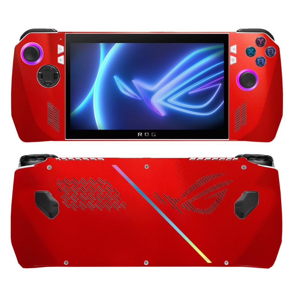 SopiGuard Sticker Skin for ROG Ally Edge-to-Edge Full Body Vinyl Wrap (Gloss Dragon Fire Red)