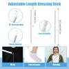 Domensi 6 Pcs Total Hip Kit with Leg Lifter Hip Back Knee Replacement Recovery Aid for Seniors Pregnant, 32'' Foldable Grabber Sock Assistant Device No Bending Shoe Horn Dressing Stick Bath Sponge view 2