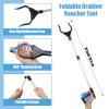 Domensi 6 Pcs Total Hip Kit with Leg Lifter Hip Back Knee Replacement Recovery Aid for Seniors Pregnant, 32'' Foldable Grabber Sock Assistant Device No Bending Shoe Horn Dressing Stick Bath Sponge view 3