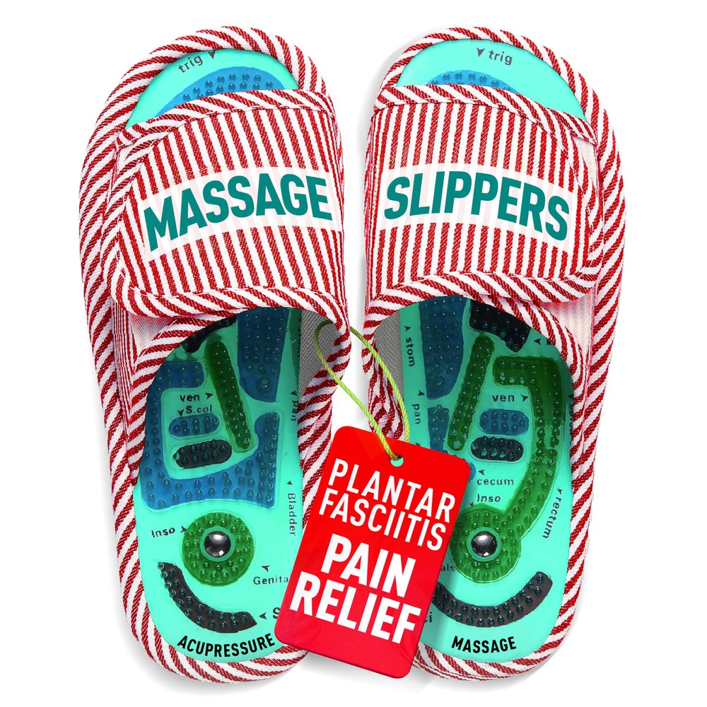 Acupressure Massage Slippers for Plantar Fasciitis & Neuropathy Relief  Reflexology Massager Sandals, Ideal Gift for Men & Women, Stress & Tension, Pain Management for Foot Health Stocking stuffers