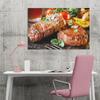 Beef Food Cooking Roasted Vegetables Tomatoes Canvas Poster Bedroom Decor Sports Landscape Office Room Decor Gift,Canvas Poster Wall Art Decor Print Picture Paintings for Living Room Bedroom Decoratio view 4