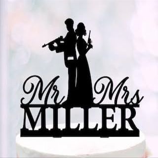 Gatsby Cake Topper,gun wedding cake toppers,Custom Gangsters Wedding Topper,Personalized mafia wedding topper,Bride and Groom Topper,Silhouette Cake Topper for Wedding/Engagement/Marriage Party.