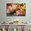 Beef Food Cooking Roasted Vegetables Tomatoes Canvas Poster Bedroom Decor Sports Landscape Office Room Decor Gift,Canvas Poster Wall Art Decor Print Picture Paintings for Living Room Bedroom Decoratio view 3