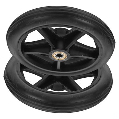 ORFOFE 2pcs Wheelchair Front Wheel Replacement Small Wheels for Walker Replacement