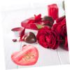 FUNOMOCYA 50pcs Heart Shape Self-sealing Plastic Bags Valentine Day Treat Bags Red Present Pouches for Candy Jewelry and Party Favors for Weddings and Special Occasions view 2