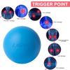 Massage Lacrosse Balls for Myofascial Release,Yoga Deep Tissue Massage,Trigger Point Therapy and Foot Plantar Fasciitis,Muscle Soreness Massager Ball (2Pack,Deep Blue and Purple) view 3