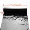 shareluck 100ft x 17 Black Cellophane Wrap Roll - Black Cellophane Wrap for Halloween to Wrap Gift Basket, Treat, Wine, Party Decoration view 2