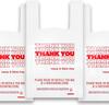 11.5" X 6.5" X 21"Bolsas de Plastico Para Negocio - Bolsas Plsticas Para Negocio - Bolsas Reusables Para Supermercado - 400 Pack Thank You Plastic Bags Bulk - Premium Quality 15 Mic (0.6 Mil) view 1