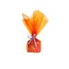 shareluck 100ft x 17" Orange Cellophane Wrap Roll - Transparent Cellophane Wrap Orange for Halloween to Wrap Gift Basket, Treat,Wine, Party Decoration view 4