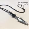 Ecooon Natural black Tourmaline arrowhead pendant necklace mixing hematite, handmade protection Feng Shui Chakra Tourmaline gemstone Jewelry for Women and Men view 2