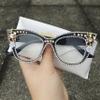 Fashion Photochromic Bifocal Reading Glasses Women Rhinestone Oversized Cat Eye Transition Readers Sunglasses (black, 3, multiplier_x) view 2