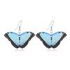 Sweet Blue Acrylic Butterfly Earrings Animal Forest Earrings Holiday Forest Dream Earrings Jewelry for Women Girls view 1