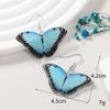 Sweet Blue Acrylic Butterfly Earrings Animal Forest Earrings Holiday Forest Dream Earrings Jewelry for Women Girls view 2
