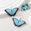 Sweet Blue Acrylic Butterfly Earrings Animal Forest Earrings Holiday Forest Dream Earrings Jewelry for Women Girls view 3