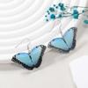 Sweet Blue Acrylic Butterfly Earrings Animal Forest Earrings Holiday Forest Dream Earrings Jewelry for Women Girls view 4
