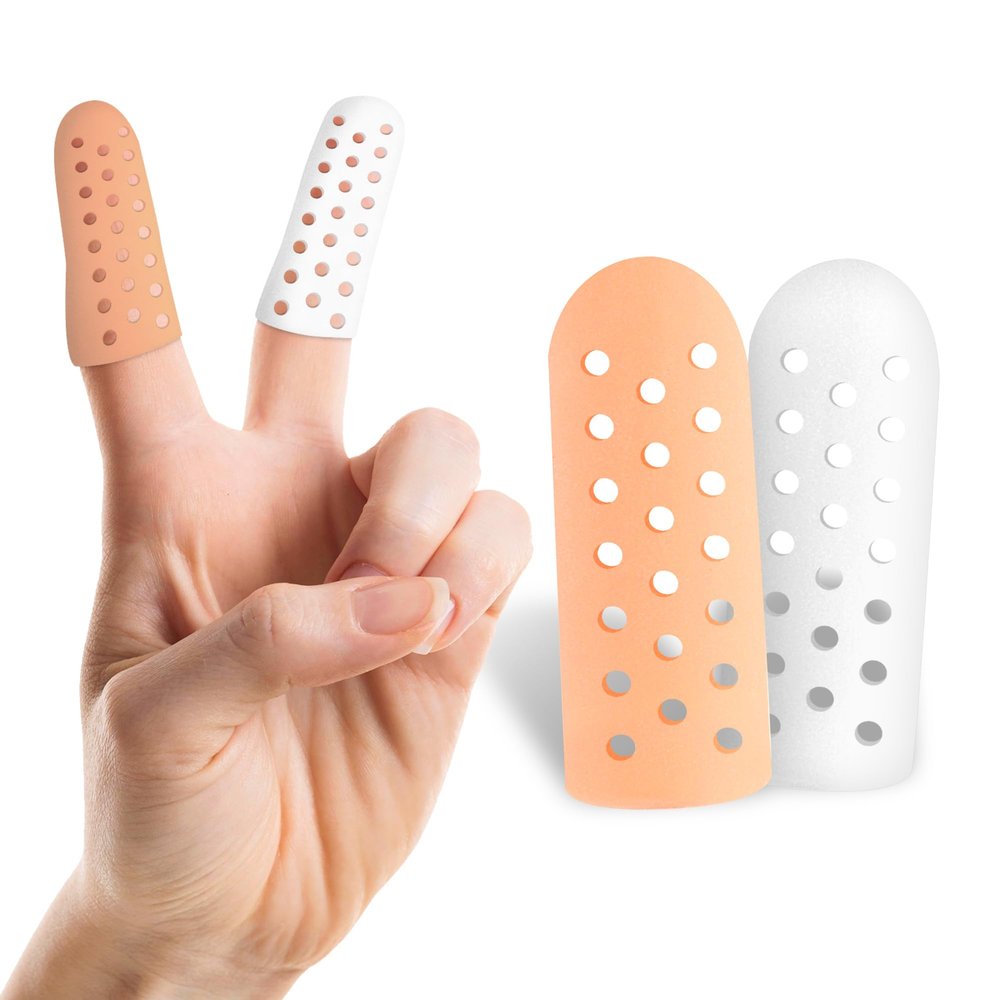 20 PCS Silicone Finger Cots Cut Resistant Protector, Finger Covers for Cuts, Gloves Life Extender, Cut Resistant Finger Protectors for Kitchen, Work, Sculpture, Anti-Slip, Reusable, Breathable