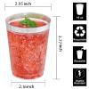 I00000 100PCS Silver Plastic Cups,10 oz Clear Plastic Cups with Silver Trim, Heavy-Duty Disposable Hard Cup For Party, Premium Cup Perfect for Wedding & Party view 2