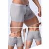3/6Packs Tourmaline Fiber Pants for Men Magnetic Therapy Underwear Energetic Panties Enlargement Breathable Boxer Briefs (Color : 6pcs-Gray, Size : Large) view 4