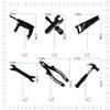 12PCS Tools Cupcake TopperBoys Men Birthday Cake Decoration,Construction Repair Tool Wrench Hammer Drill Pliers Handsaw Screwdriver Cake DecorationsLabor Day/Father's Birthday Party Supplies (2) view 2