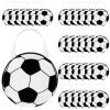 Aoriher 48 Pcs Sport Party Favor Bags 9.84x9.84'' Soccer Baseball Non Woven Sport Themed Party Goody Candy Bags for Sport Theme Party for Kids(Soccer) view 1