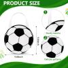 Aoriher 48 Pcs Sport Party Favor Bags 9.84x9.84'' Soccer Baseball Non Woven Sport Themed Party Goody Candy Bags for Sport Theme Party for Kids(Soccer) view 2